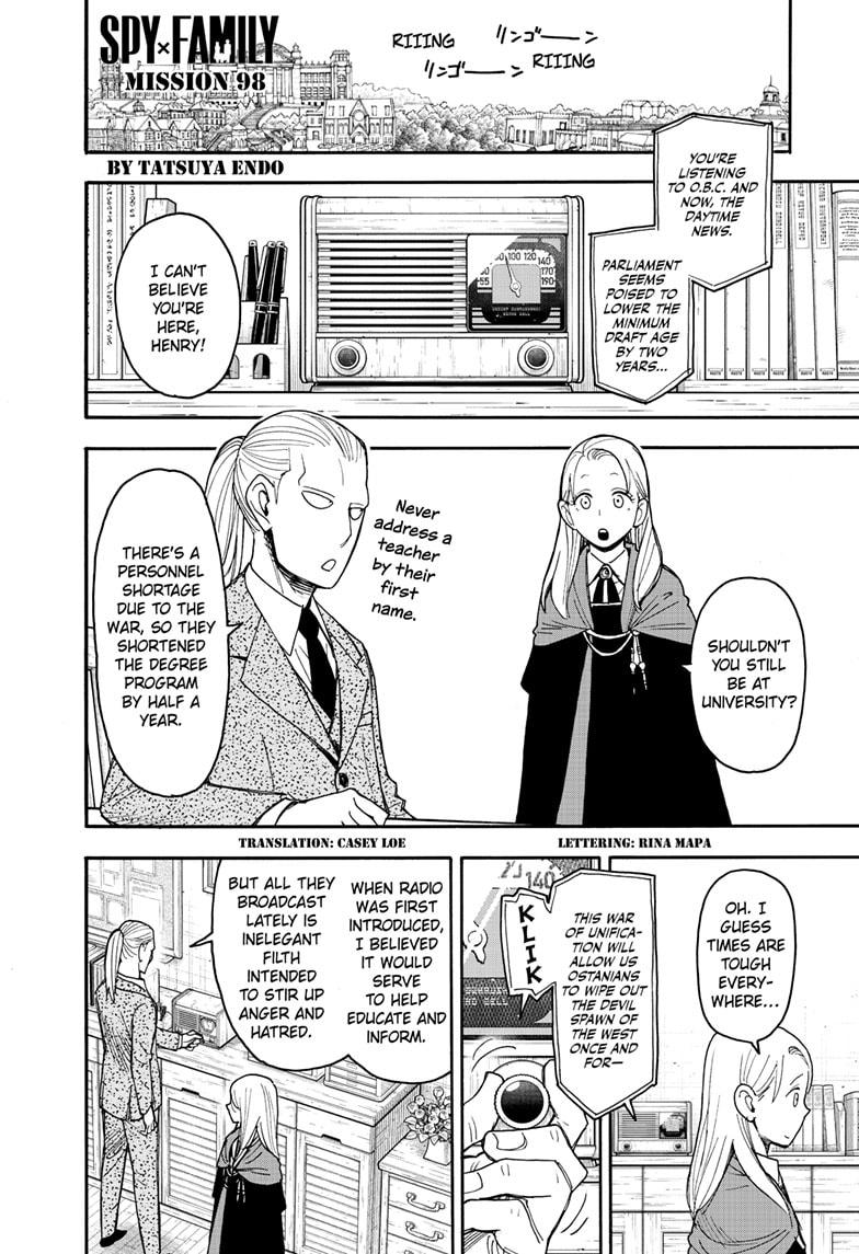 Spy x Family Manga Chapter 98 image read online 001